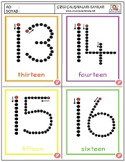 okul öncesi 1 sayısı çizgi çalışması